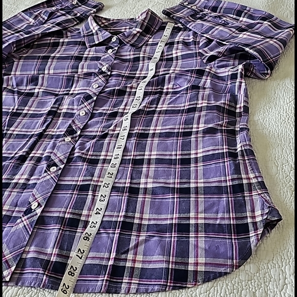 Talbots Checkered Button-down Longsleeves Shirt - Picture 9 of 11